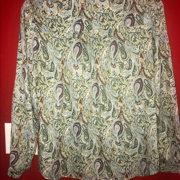 Vintage style light draw string long Blouse Large - Picture 5 of 7